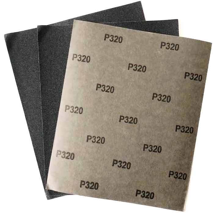 Papier de verre Hermes Feuille de papier abrasive SF168 230x280mm G60 Papier de verre Hermes Feuille de papier abrasive SF168 230x280mm G60