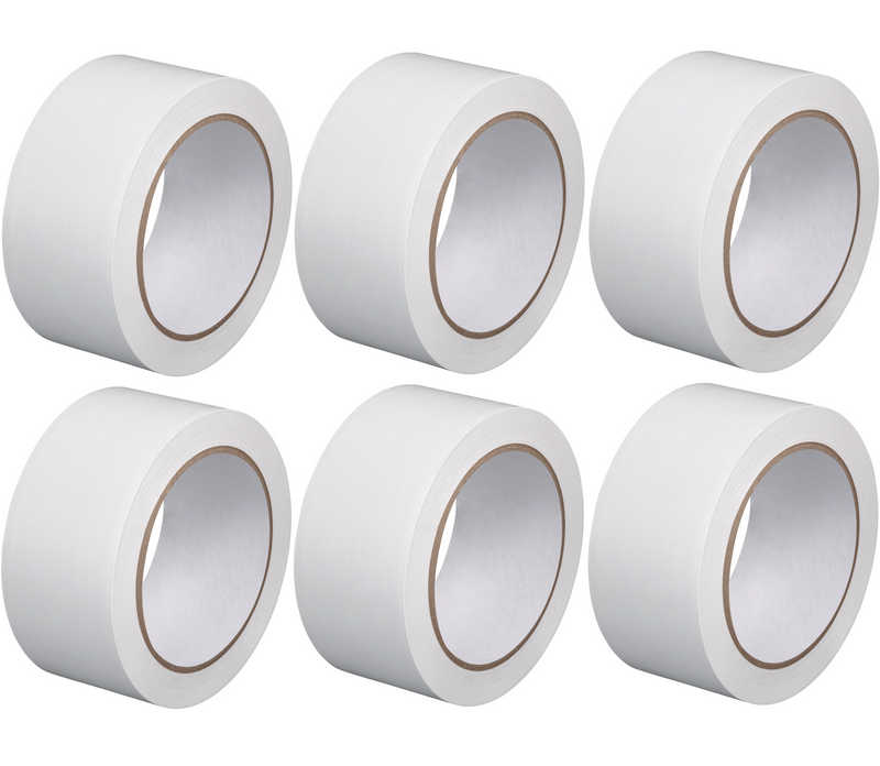 Ruban de plâtrage PVC lisse, blanc