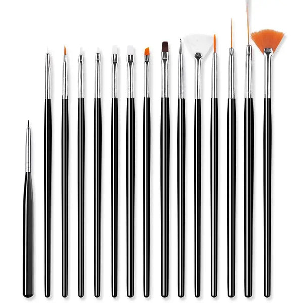 Set de pinceaux fins, 15 pièces