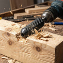 Jeu de râpes rotatives à bois_ en action