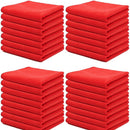 Chiffons en microfibre fins XL rouge, 120 g/m²–150 g/m² (à partir de lot de 10)