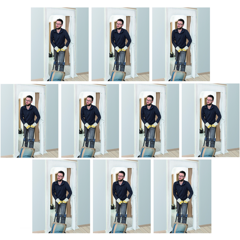 Porte anti-poussière – non-tissé / film plastique