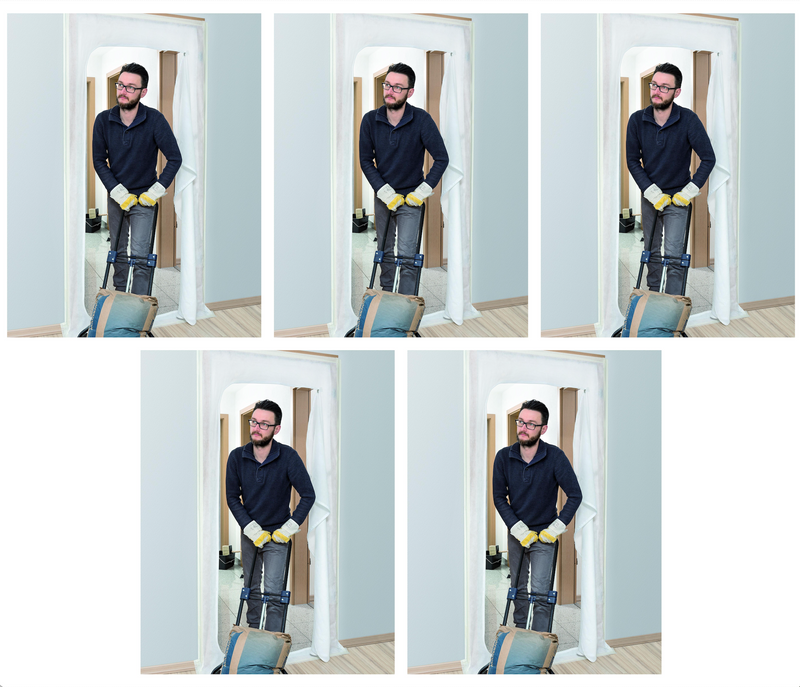 Porte anti-poussière – non-tissé / film plastique