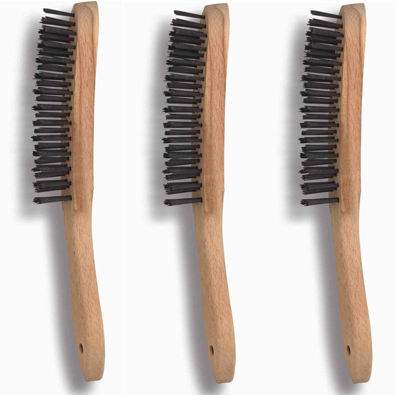 Brosse métallique en acier ⎥ 3 rangées / 5 rangées