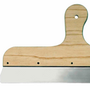 Couteau à enduire sur décoffrage inoxydable