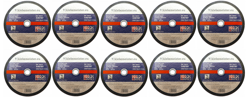 Disques à Tronçonner Ø 230 mm Enregistrement 22,2 mm Epaisseur 1.8 mm - (lot de 10)