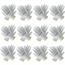 Gants blancs polyuréthane, Couleur blanche, 12 paires