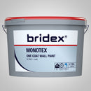 OFFRE RÉSERVÉE AUX PROFESSIONNELS - bridex® Monotex ⎥ Peinture murale blanche de qualité professionnelle (pour l'intérieur) - classe d'opacité 1