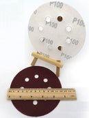 Disque abrasif 8 trous Ø 125mm_ les dimensions