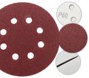 Disque abrasif 8 trous Ø 125mm_vue rapprochée